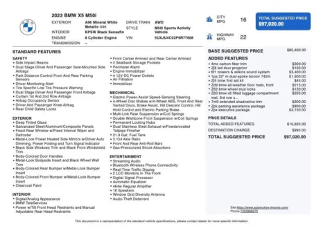 Photos of 2023 BMW X5 M50i for sale in Denver, CO at Automotive Imports Sales & Service