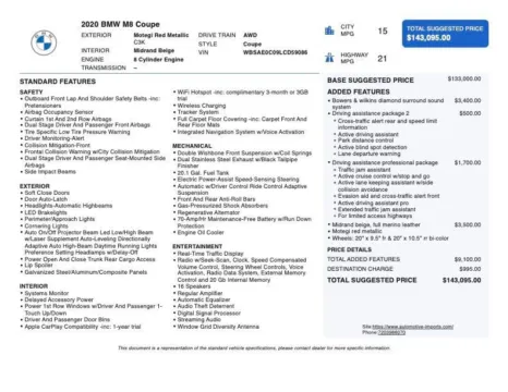 Photos of 2020 BMW M8 for sale in Denver, CO at Automotive Imports Sales & Service