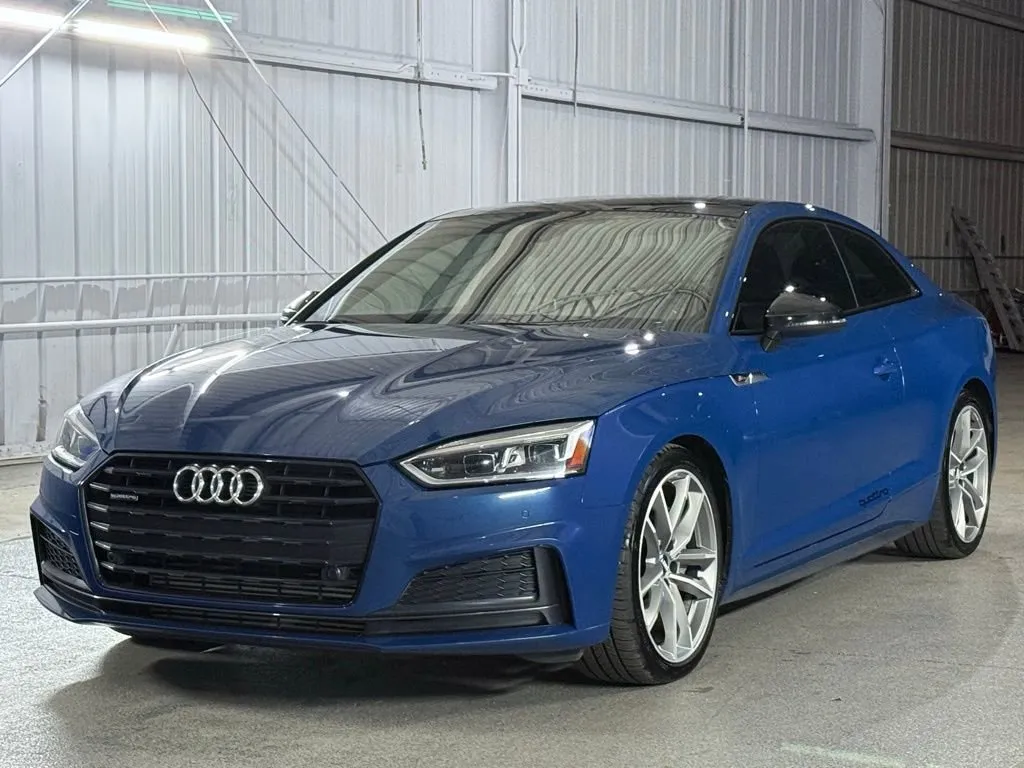 Blue 2019 Audi A5 Coupe Premium Plus for sale in Denver, CO