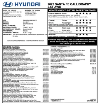 Photos of 2022 Hyundai Santa Fe Calligraphy for sale in Denver, CO at Automotive Imports Sales & Service