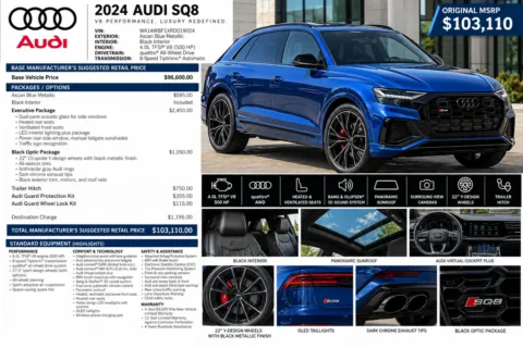 Photos of 2024 Audi SQ8 4.0T Premium Plus for sale in Denver, CO at Automotive Imports Sales & Service