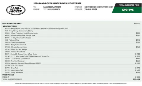 Photos of 2023 Land Rover Range Rover Sport SE Dynamic for sale in Denver, CO at Automotive Imports Sales & Service