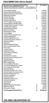 Photos of 2023 BMW 5 Series 530i xDrive for sale in Denver, CO at Automotive Imports Sales & Service