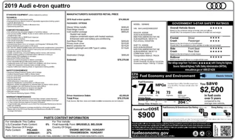 Photos of 2019 Audi e-tron Premium Plus for sale in Denver, CO at Automotive Imports Sales & Service