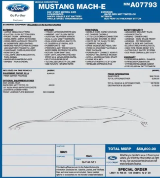 Photos of 2021 Ford Mustang Mach-E First Edition for sale in Denver, CO at Automotive Imports Sales & Service