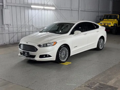 White 2013 Ford Fusion Hybrid Titanium for sale in Denver, CO