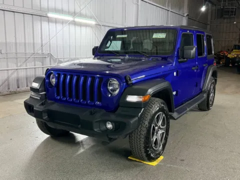 Blue 2019 Jeep Wrangler Unlimited Sport S for sale in Denver, CO