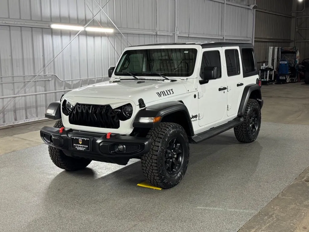 White 2021 Jeep Wrangler Unlimited Willys for sale in Denver, CO