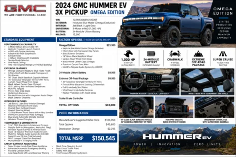 Photos of 2024 GMC Hummer EV Pickup 3X for sale in Denver, CO at Automotive Imports Sales & Service