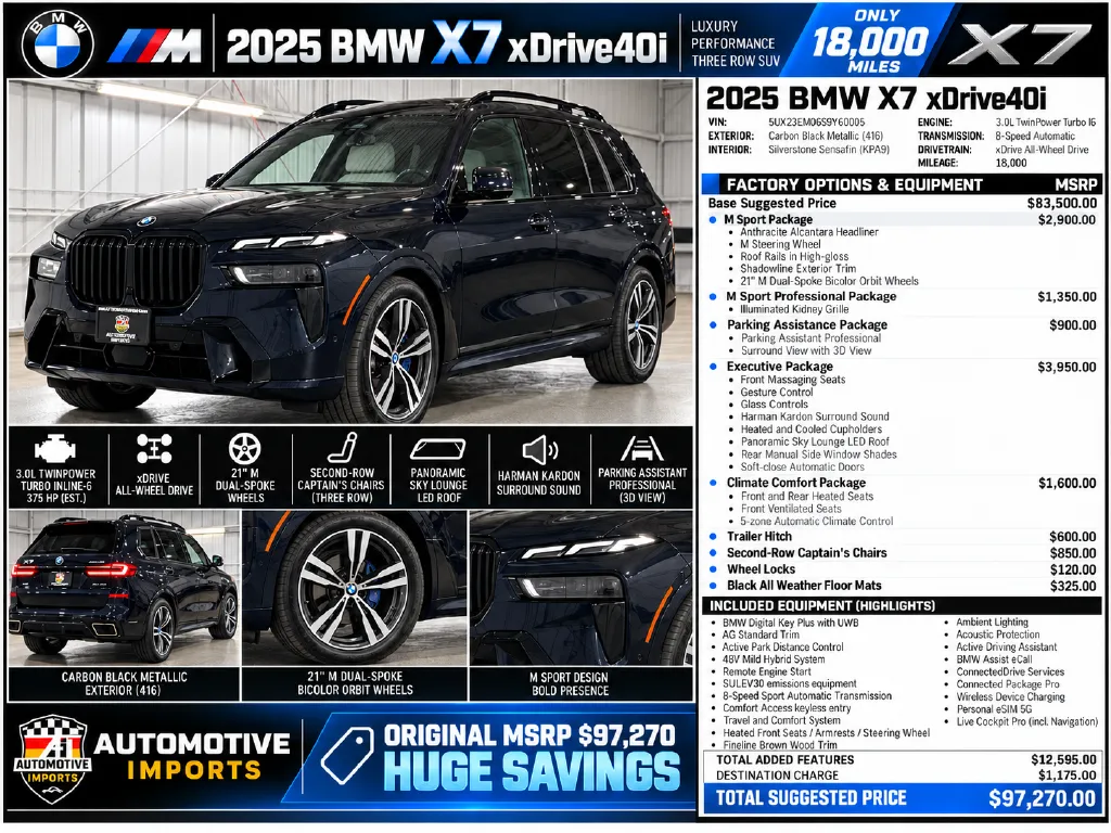 2025 BMW X7