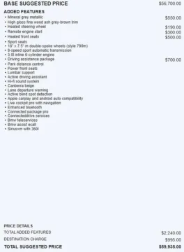 Another view of 2022 BMW 3 Series M340i xDrive for sale in Denver, CO at Automotive Imports Sales & Service