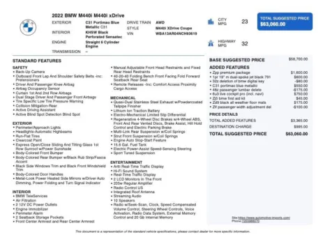 Photos of 2022 BMW 4 Series M440i xDrive for sale in Denver, CO at Automotive Imports Sales & Service