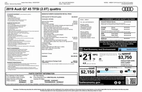 Photos of 2019 Audi Q7 Premium Plus for sale in Denver, CO at Automotive Imports Sales & Service