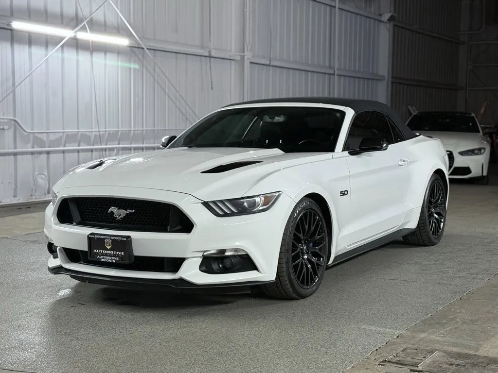White 2017 Ford Mustang GT Premium for sale in Denver, CO