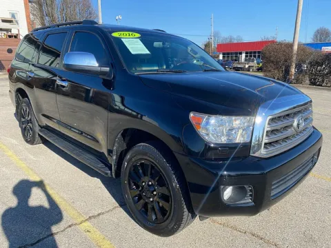 Black 2016 Toyota Sequoia 4d SUV 4WD Platinum FFV for sale in Frankfort, KY