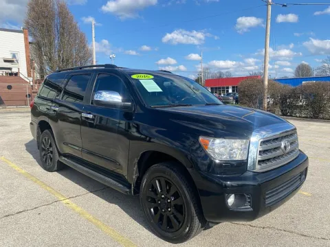 Black 2016 Toyota Sequoia 4d SUV 4WD Platinum FFV for sale in Frankfort, KY