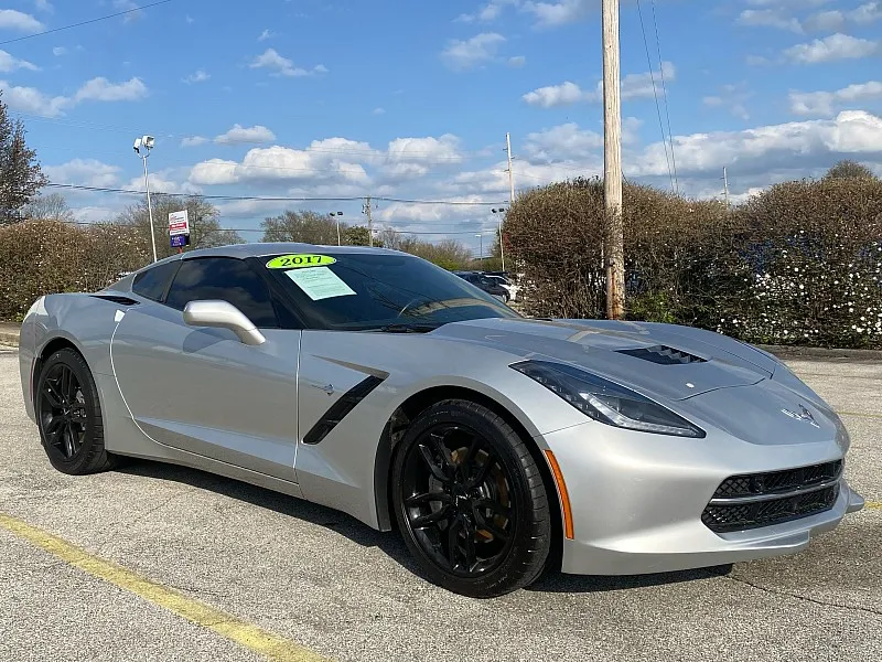 Silver 2017 Chevrolet Corvette 2d Coupe Stingray w/3LT for sale in Frankfort, KY