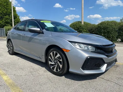 Silver 2017 Honda Civic Hatchback 4d LX CVT for sale in Frankfort, KY