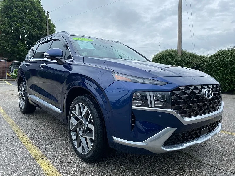 Blue 2022 Hyundai Santa Fe Calligraphy FWD for sale in Frankfort, KY