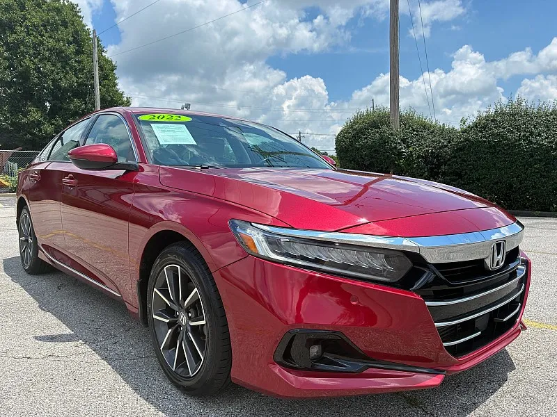 Red 2022 Honda Accord Sedan EX-L 1.5T CVT for sale in Frankfort, KY