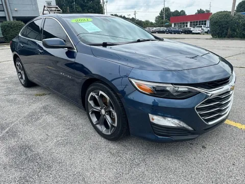Blue 2021 Chevrolet Malibu 4dr Sdn LT for sale in Frankfort, KY