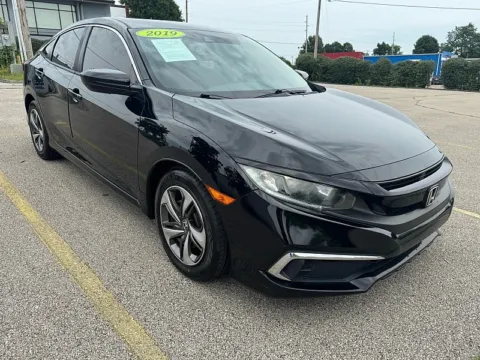 Black 2019 Honda Civic Sedan 4d LX CVT for sale in Frankfort, KY