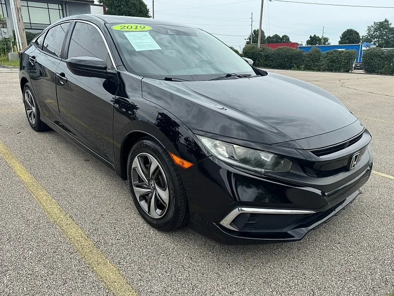 Black 2019 Honda Civic Sedan 4d LX CVT for sale in Frankfort, KY