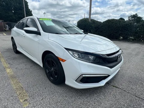 White 2019 Honda Civic Sedan 4d LX CVT for sale in Frankfort, KY