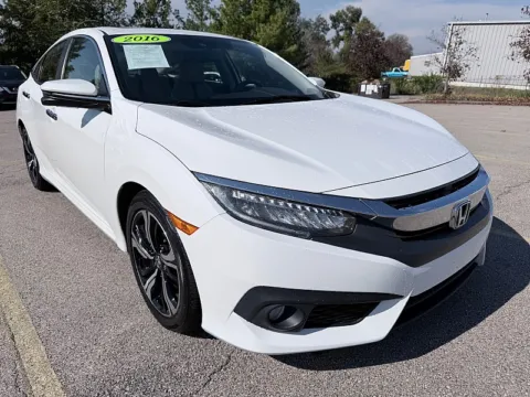 White 2016 Honda Civic Sedan 4d Touring for sale in Frankfort, KY
