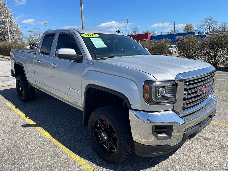 Silver 2015 GMC Sierra 2500 Double Cab SLE for sale in Frankfort, KY