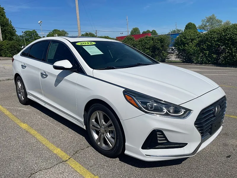 White 2018 Hyundai Sonata 4d Sedan Limited 2.4L for sale in Frankfort, KY
