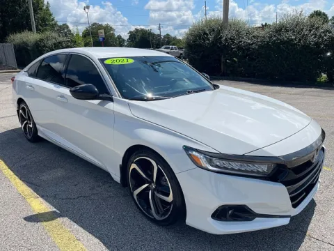 White 2021 Honda Accord Sedan Sport 1.5T CVT for sale in Frankfort, KY