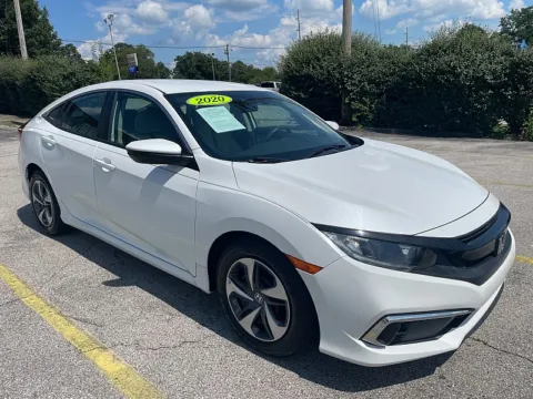 White 2020 Honda Civic Sedan 4d LX CVT for sale in Frankfort, KY