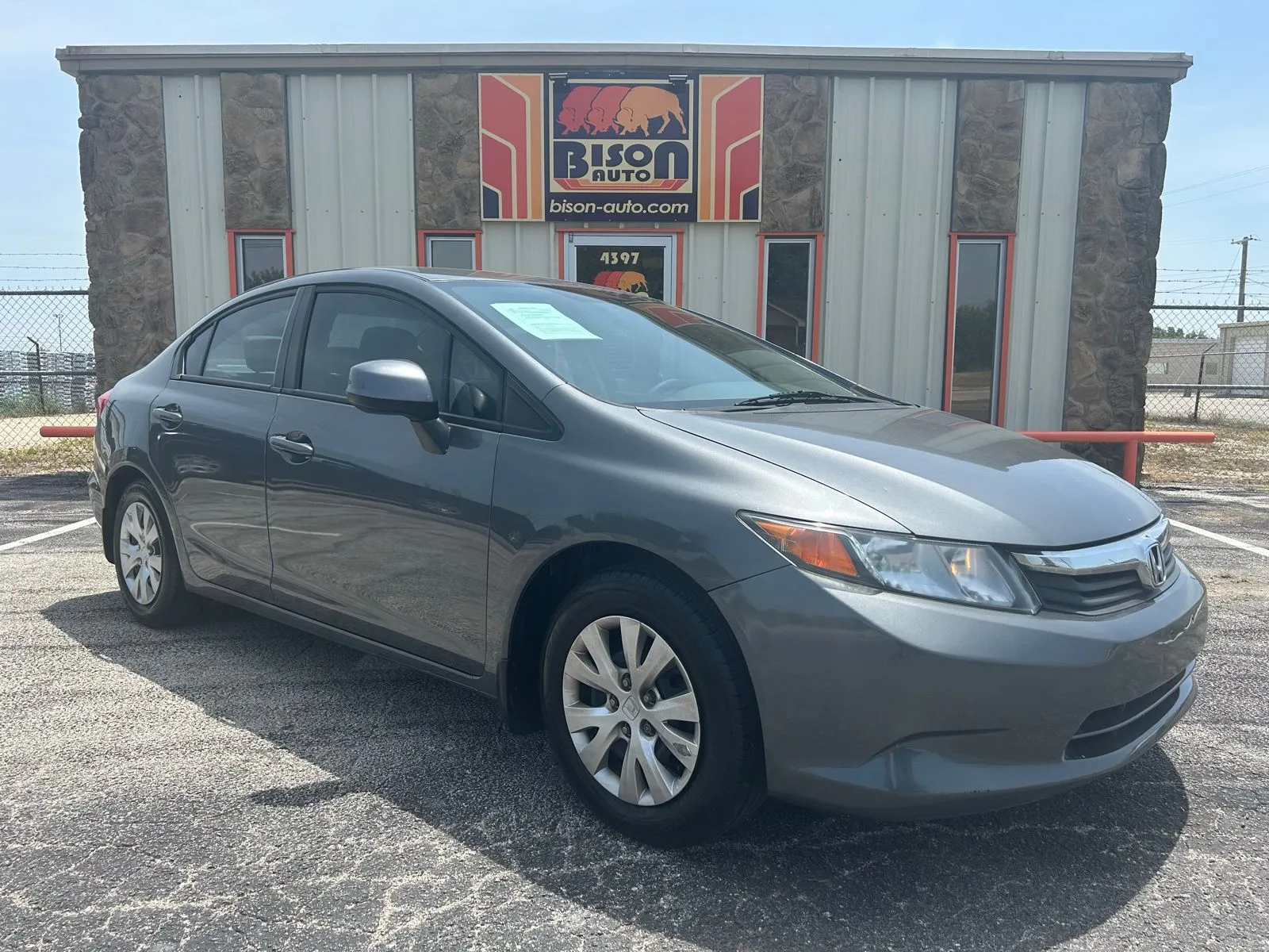 Gray 2012 Honda Civic LX for sale in Abilene, TX