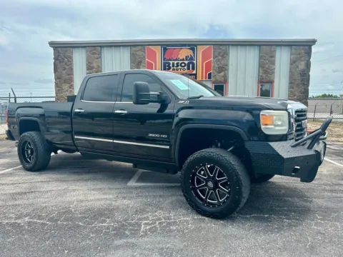 Black 2015 GMC Sierra 3500HD SLT Crew Cab 4X4 SRW for sale in Abilene, TX