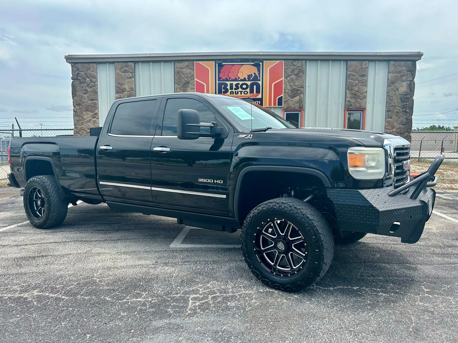 Black 2015 GMC Sierra 3500HD SLT Crew Cab 4X4 SRW for sale in Abilene, TX