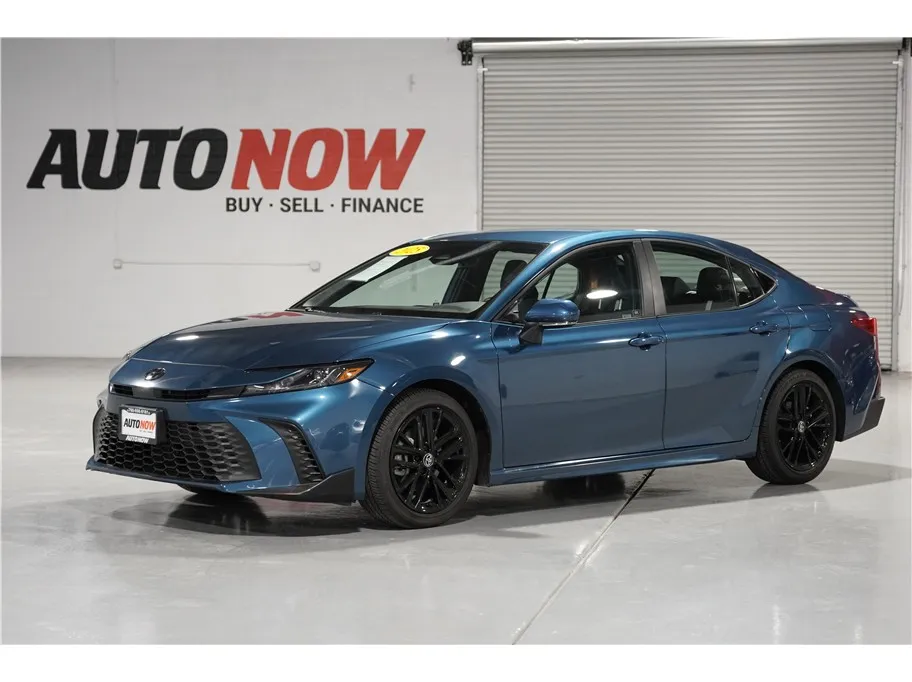 Blue 2025 Toyota Camry SE Sedan 4D for sale in Indio, CA