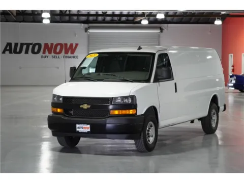 White 2021 Chevrolet Express 2500 Cargo Extended Van 3D for sale in Indio, CA