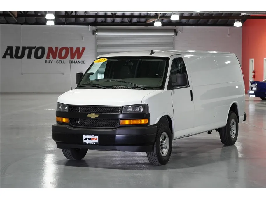 White 2021 Chevrolet Express 2500 Cargo Extended Van 3D for sale in Indio, CA