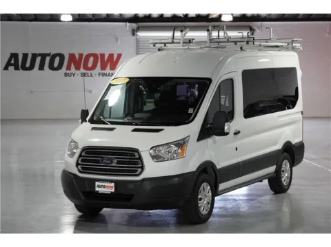 White 2017 Ford Transit 150 Wagon XLT w/Medium Roof w/Sliding Side Door Van 3D for sale in Indio, CA