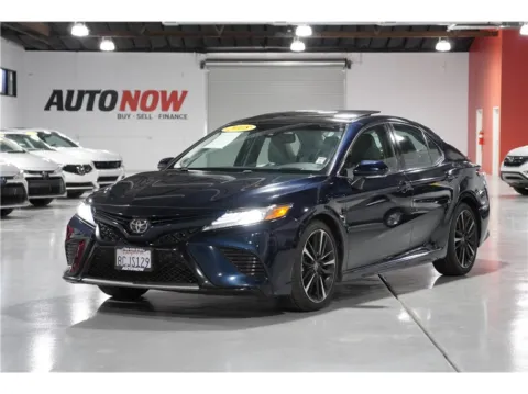 Blue 2018 Toyota Camry XSE Sedan 4D for sale in Indio, CA
