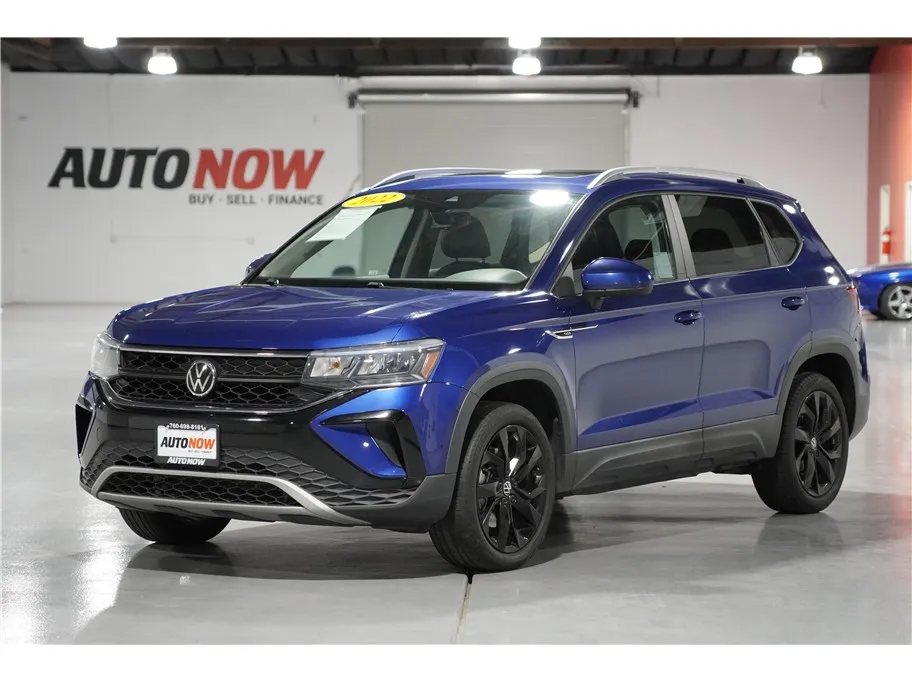 Blue 2022 Volkswagen Taos SE Sport Utility 4D for sale in Indio, CA