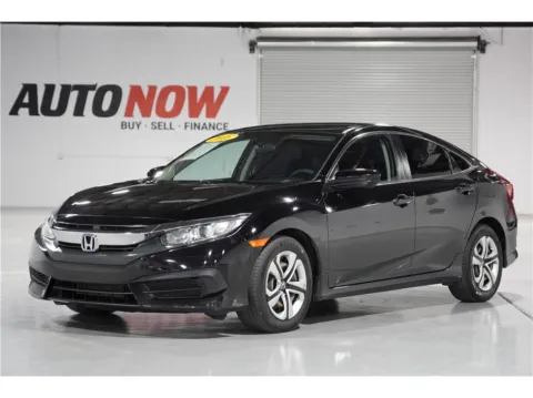 Black 2018 Honda Civic LX Sedan 4D for sale in Indio, CA