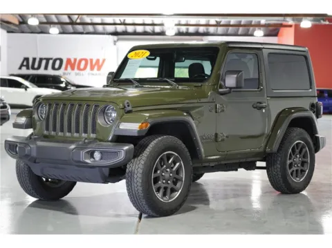 Green 2021 Jeep Wrangler 80th Edition Sport Utility 2D for sale in Indio, CA