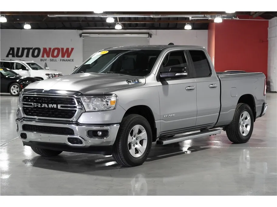 Silver 2022 Ram 1500 Quad Cab Big Horn Pickup 4D 6 1/3 ft for sale in Indio, CA