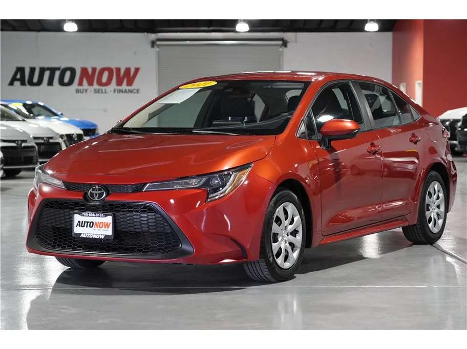 Red 2021 Toyota Corolla LE Sedan 4D for sale in Indio, CA