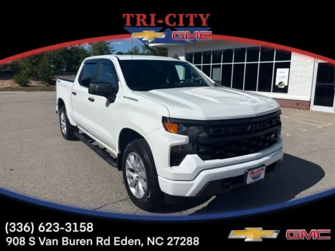 White 2022 Chevrolet Silverado 1500 Custom for sale in Eden, NC