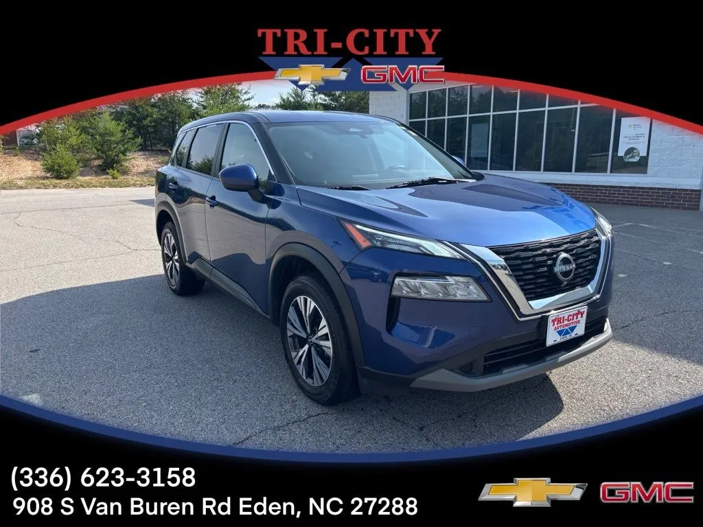Blue 2023 Nissan Rogue SV for sale in Eden, NC
