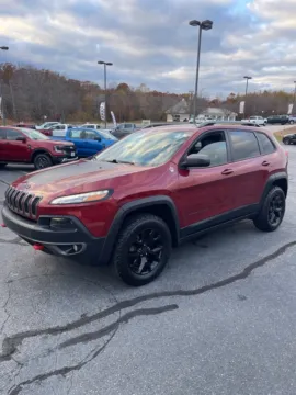 Red 2016 Jeep Cherokee Trailhawk for sale in Eden, NC