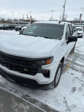 White 2024 Chevrolet Silverado 1500 WT for sale in Davison, MI